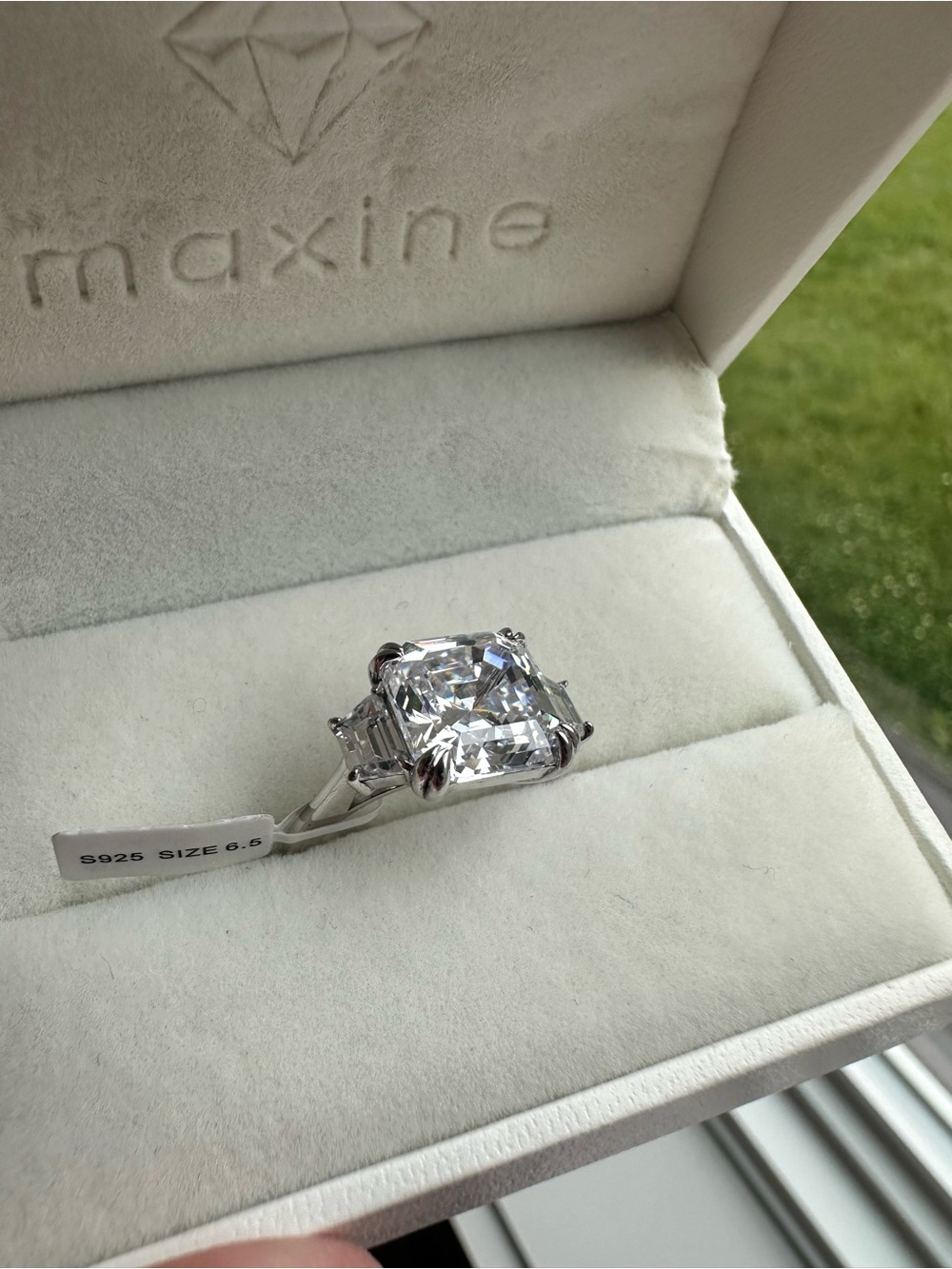 Maxine Ascher Cut 3 Stone Ring - Picture 2 of 7